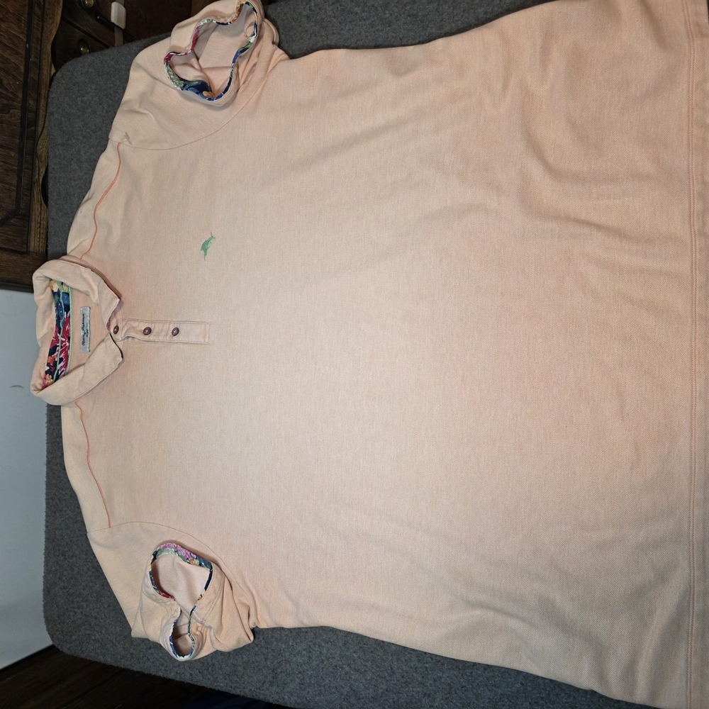 peach Tommy Bahama IslandZone polo shirt  3xlt F2